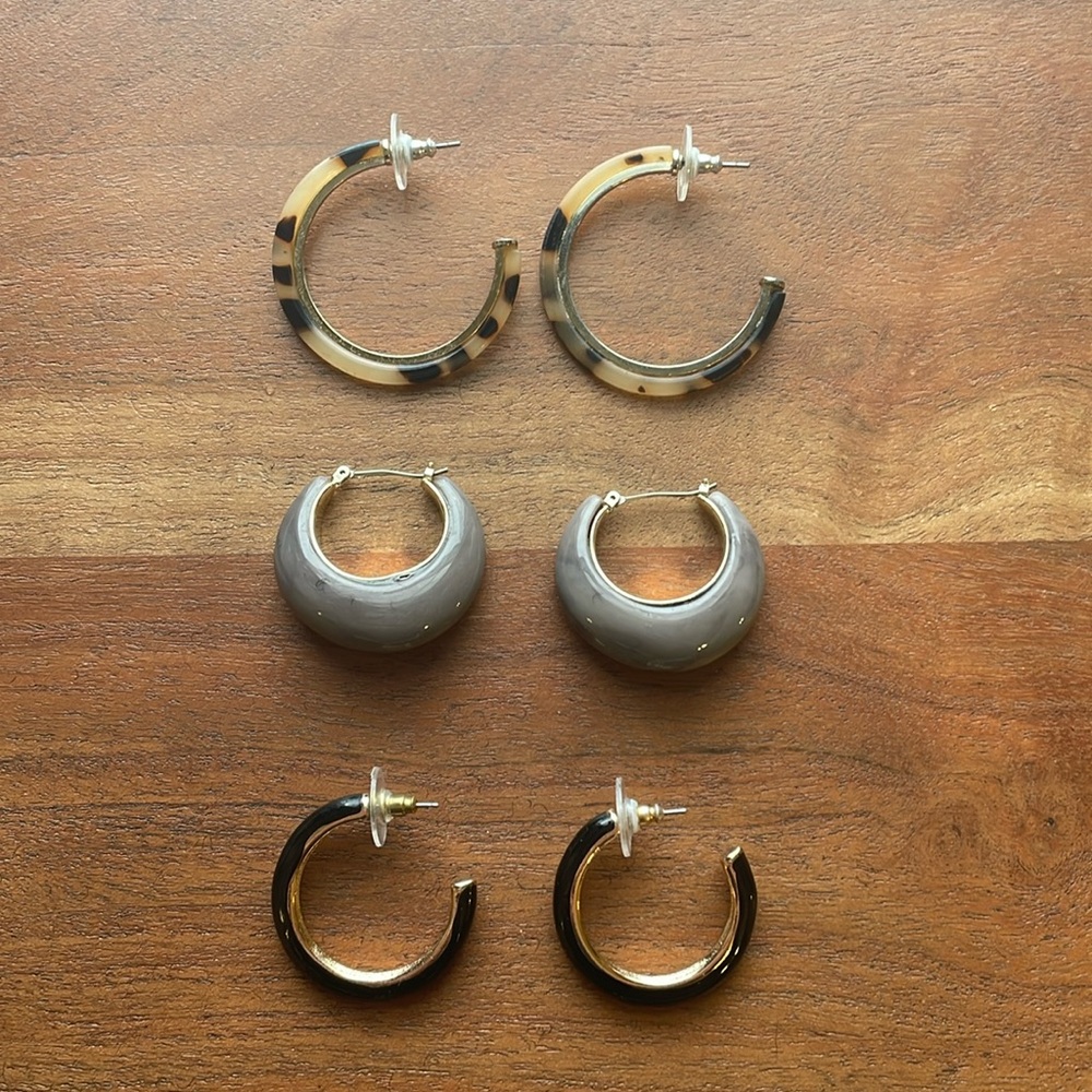 Women’s Earrings - 3 Pairs